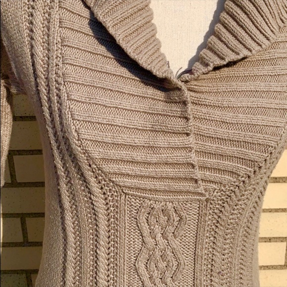 Banana Republic Tan Brown V-neck Sweater Top - Picture 4 of 10